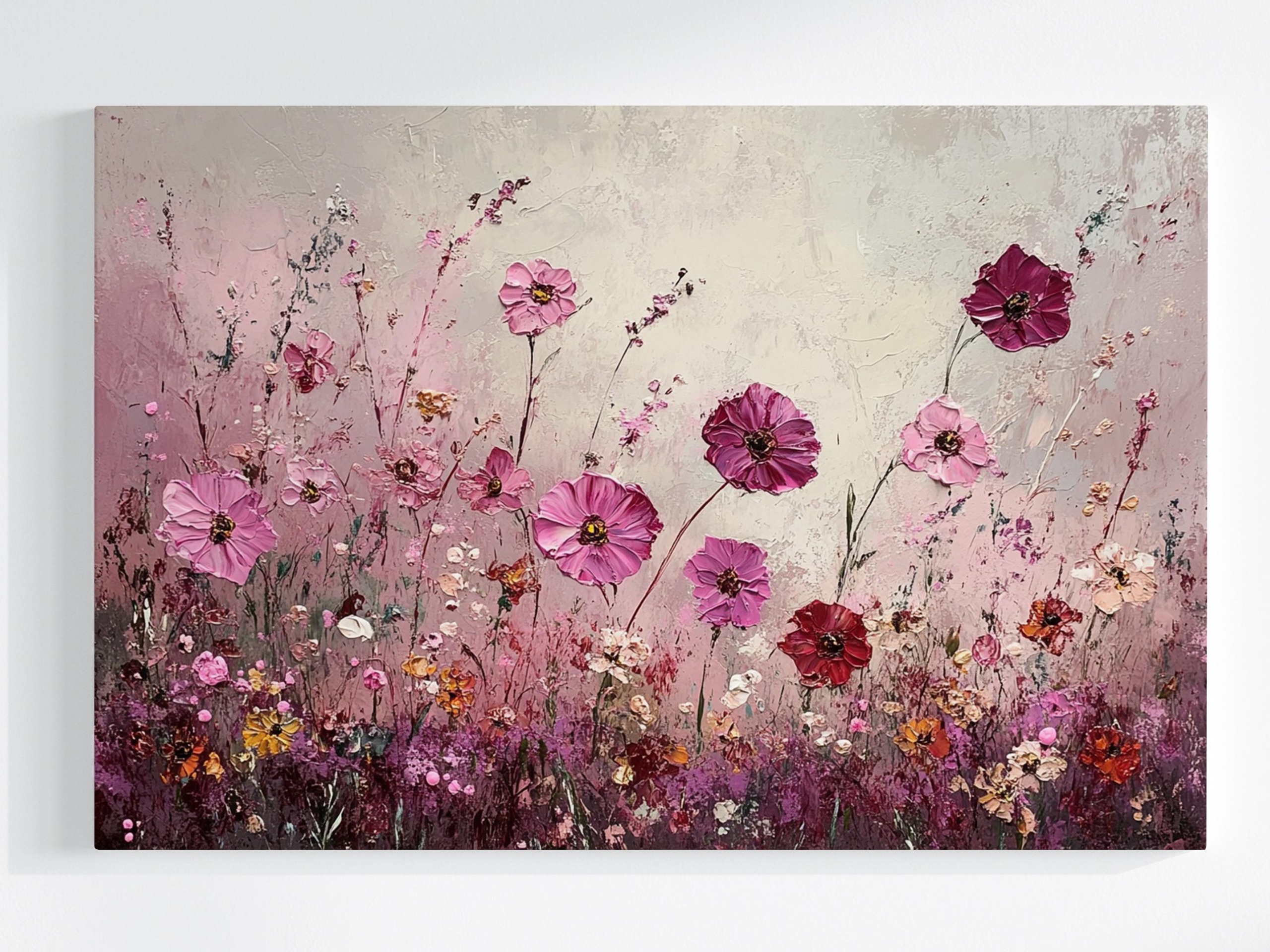 Obraz Na Plátně Canvas Příroda Pole Zahrada Fialové Květiny 120x80