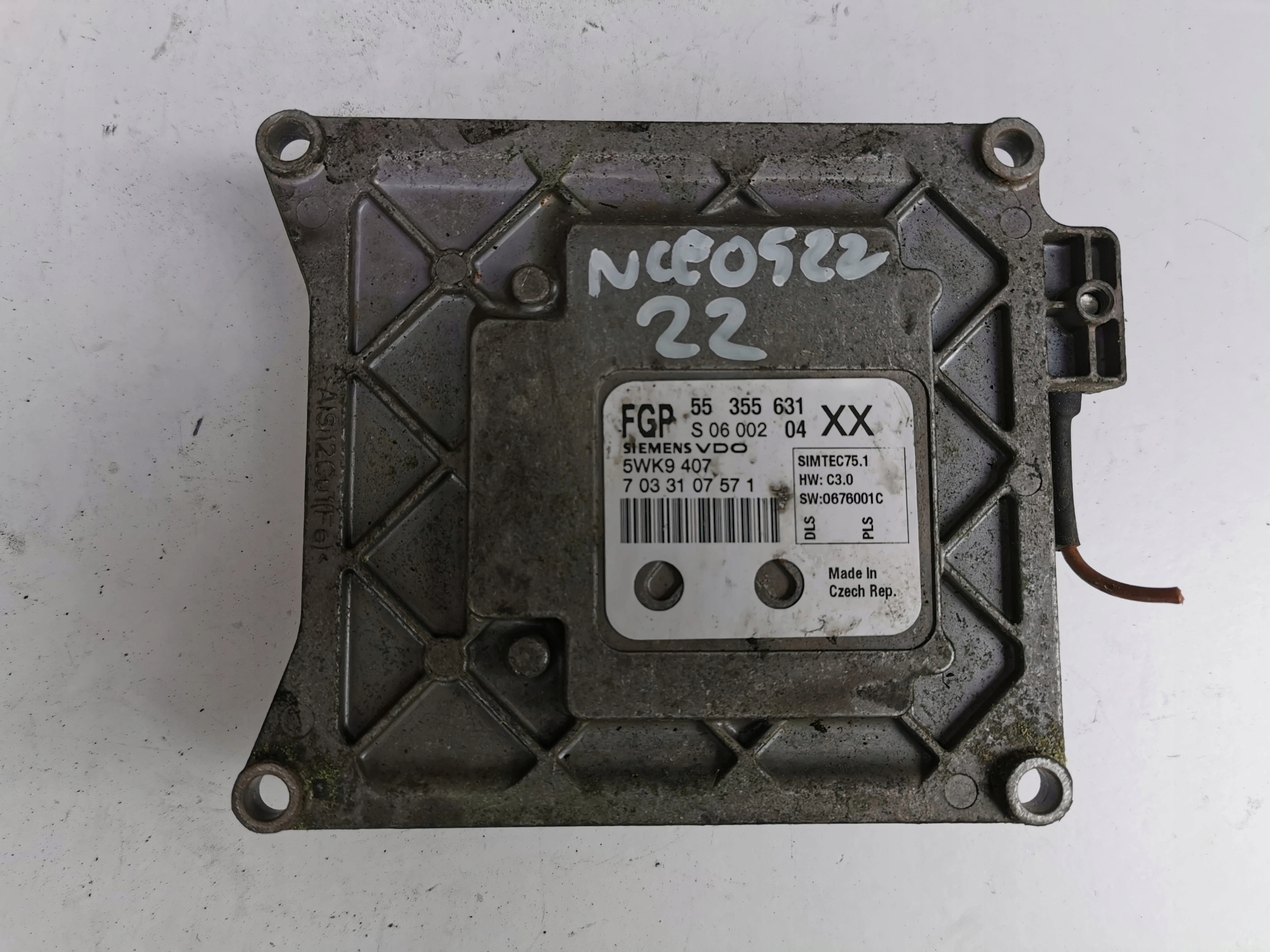 OPEL VECTRA C 1.8B 5WK9407 55355631XX KOMPUTER ECU Producent części Opel OE