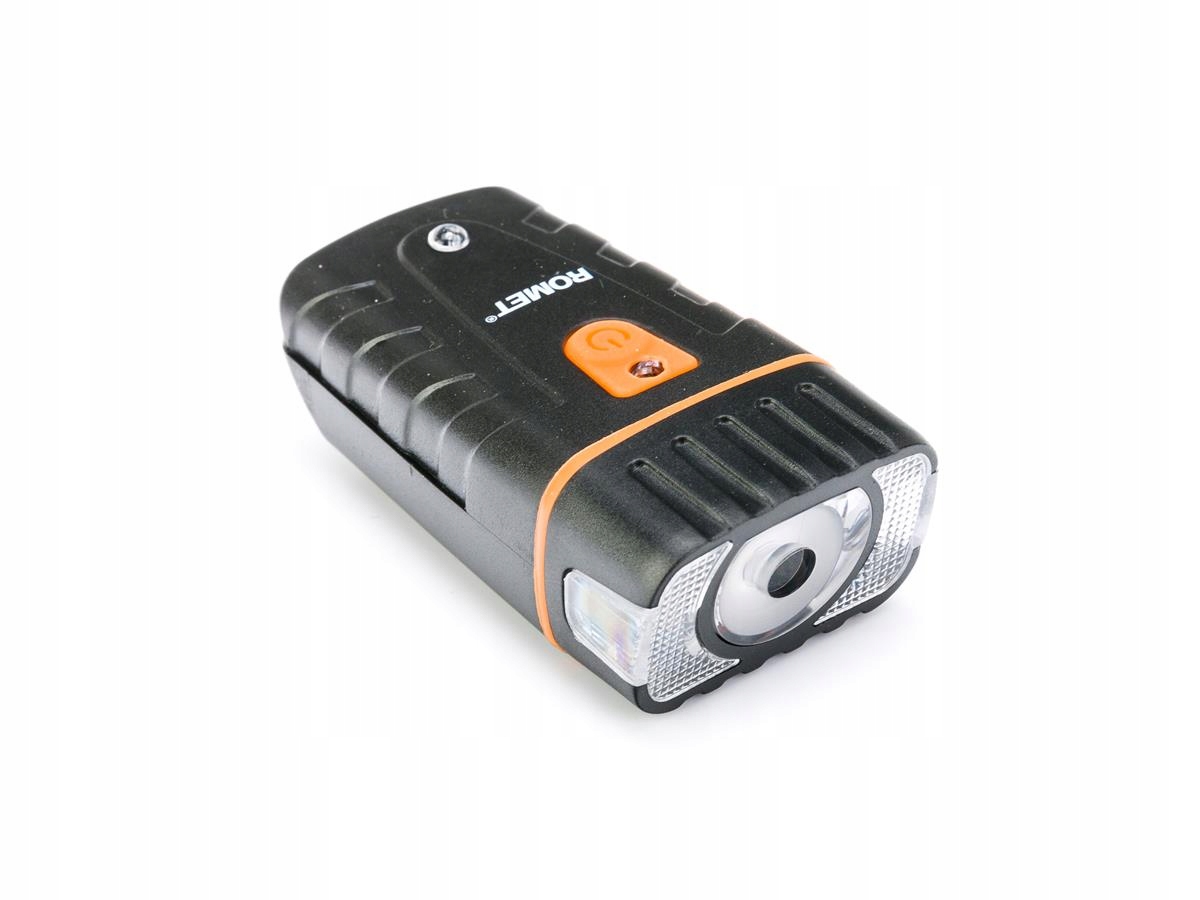 ZESTAW LAMPEK ROWEROWYCH NA USB AKUMULATOR ROMET 200 LUMENÓW PRZÓD + TYŁ Model R-307
