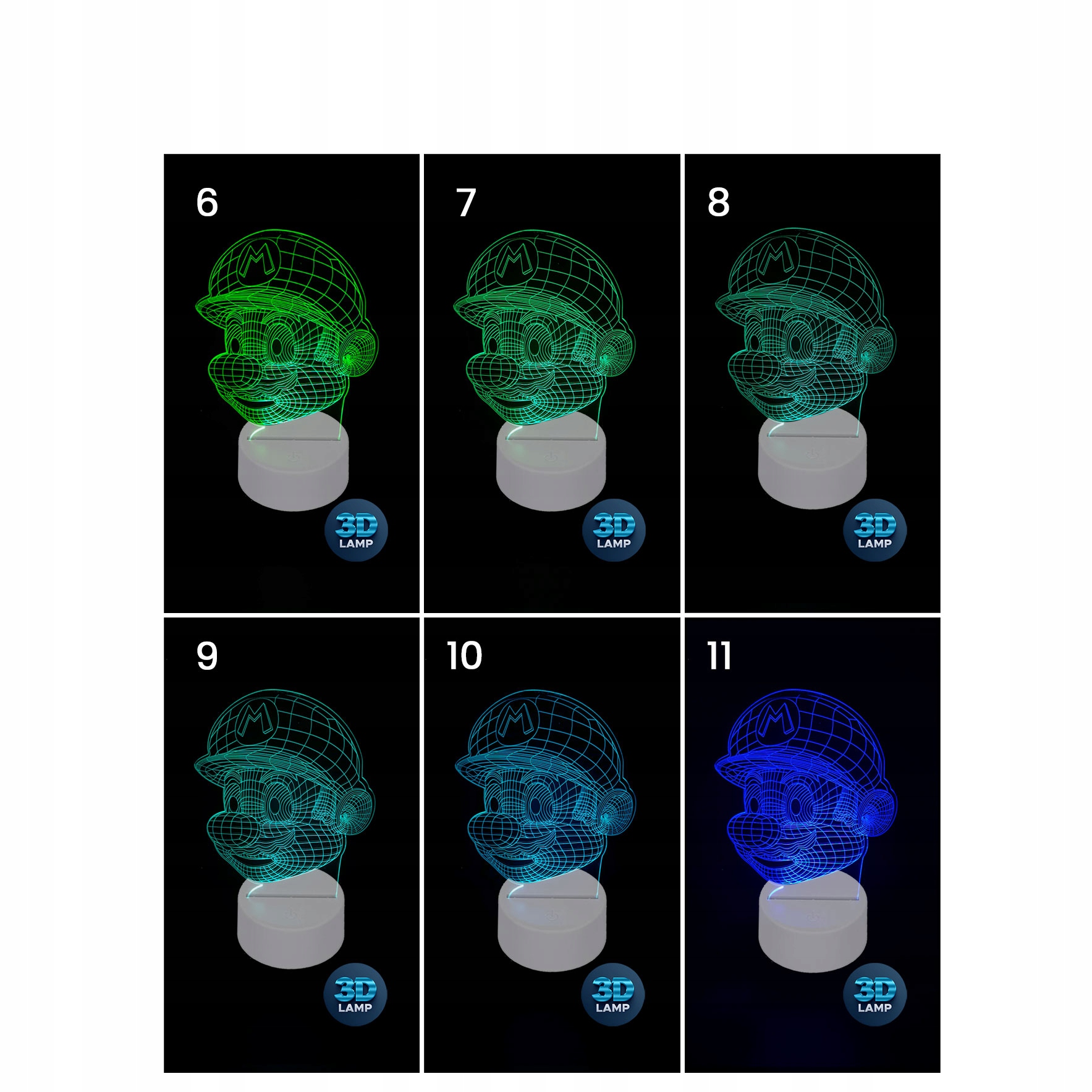 Lampka nocna Arsenal FC piłka nożna 3D LAMP LED Kolor dominujący wielokolorowy
