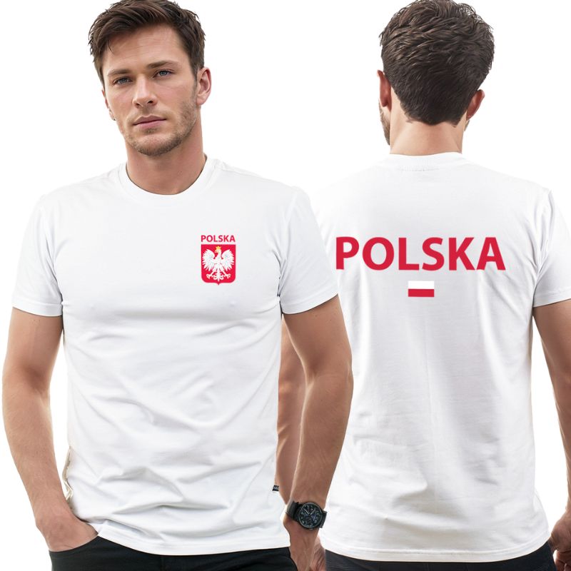 Tričko pro fanouška Polský reprezentace pánské s nápisem Polsko a znakem L