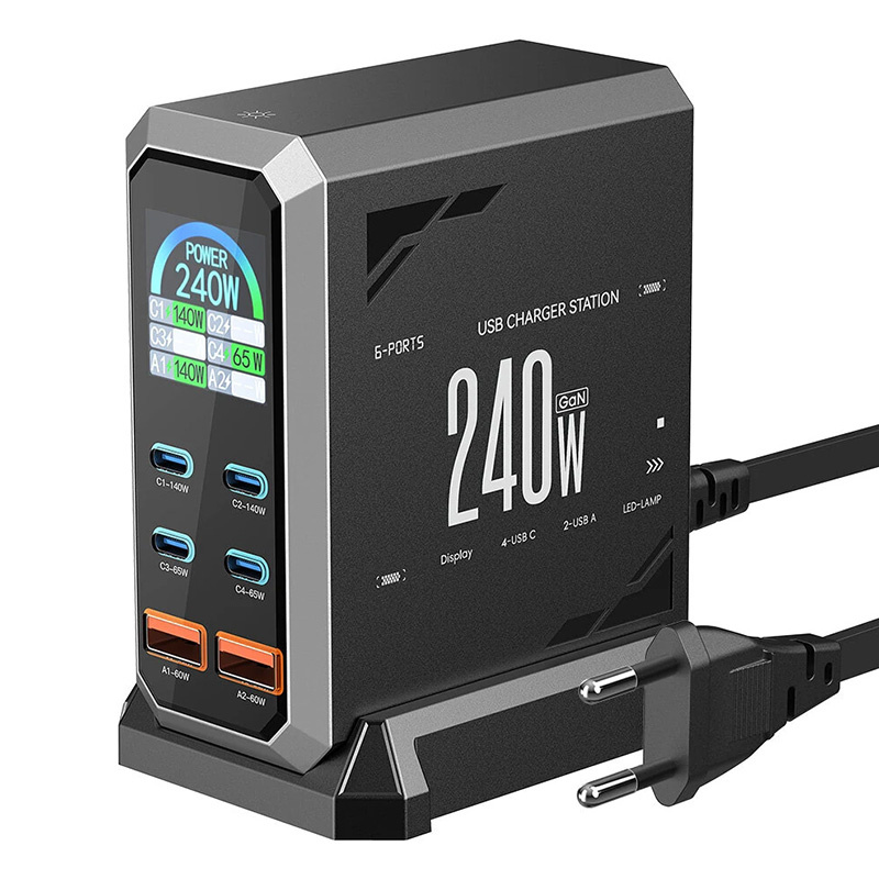 Blitzwolf BW-S31 Ładowarka Sieciowa 240W 4xUSB-C 2xUSB-A Szybkie Ładowanie