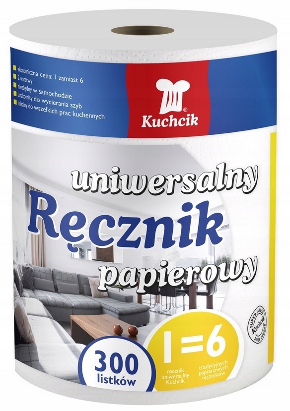 

Kuchcik Ręcznik Papierowy Uniwersalny 300 Listków