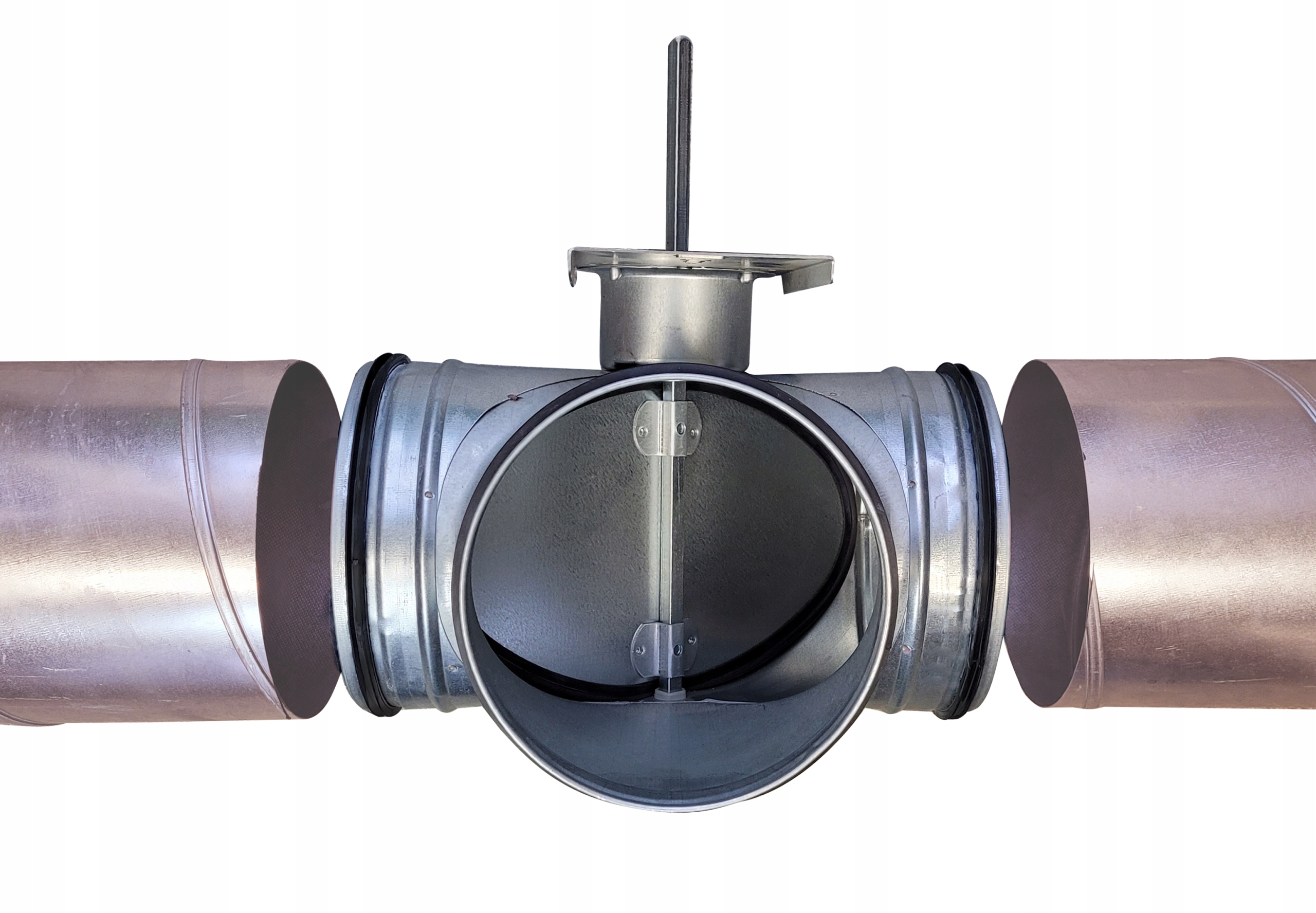 Przepustnica szczelna z obejściem GWC siłownik 250 Marka Alnor