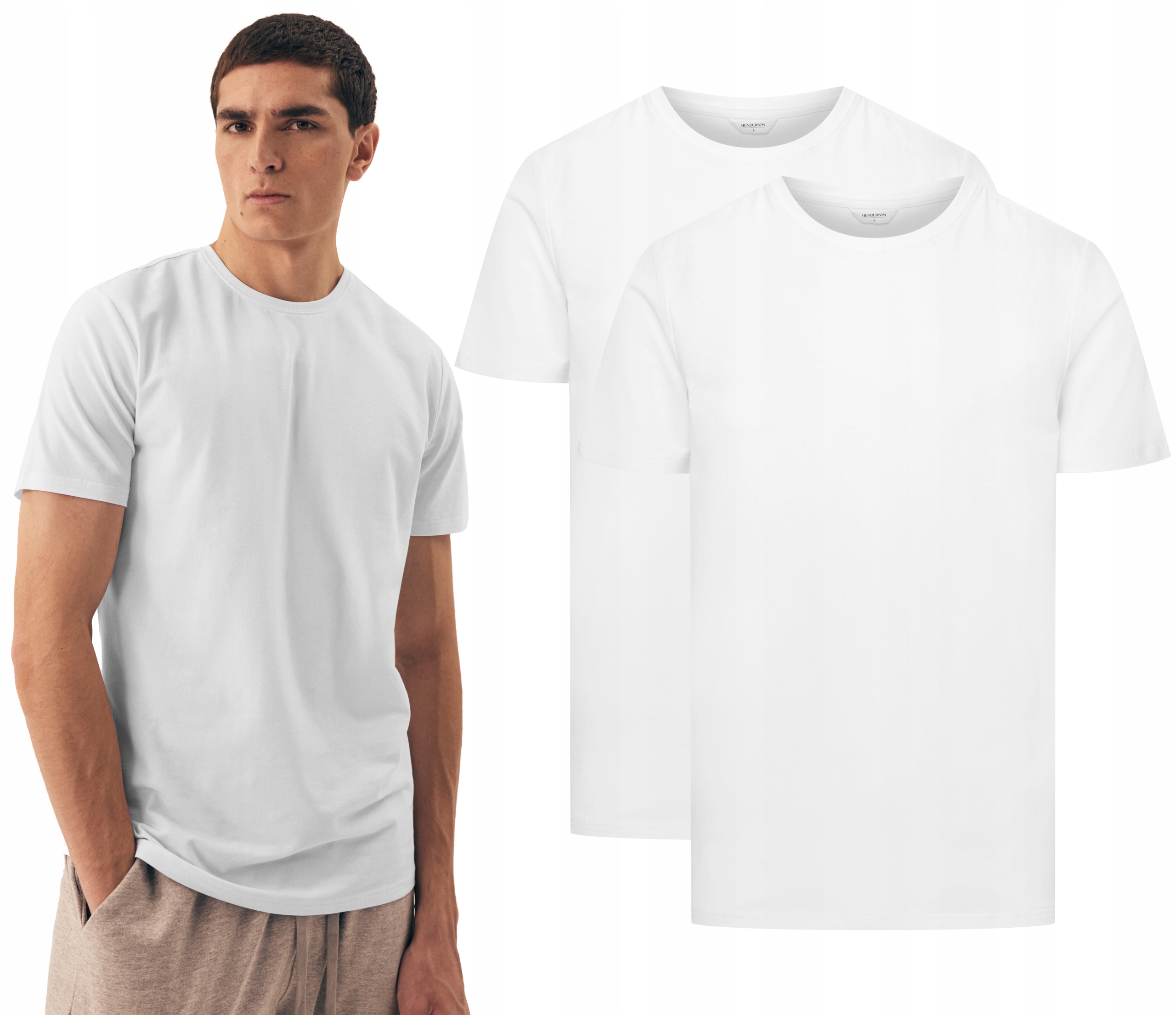 pánské tričko Set 2-PAK tričko bavlněné Henderson Move L