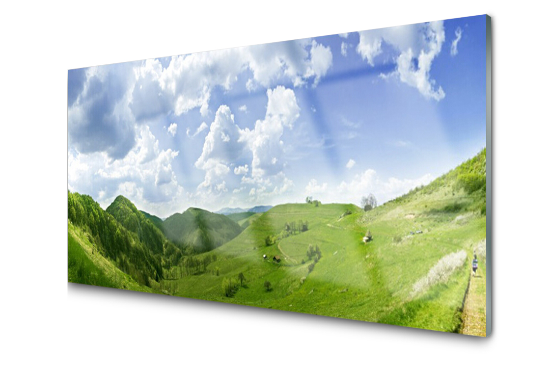 

Panel szklany Płytka Góra Łąka Natura 140x70