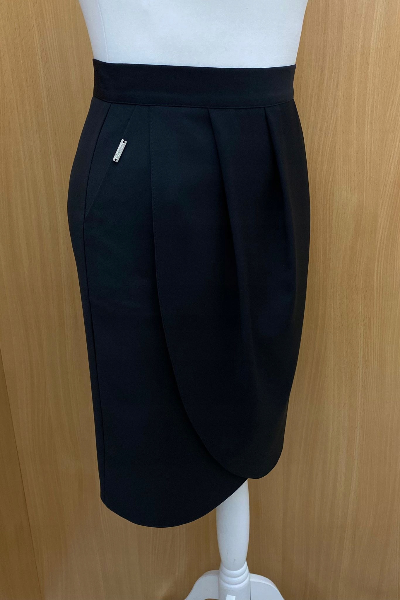 SPÓDNICA OŁÓWKOWA Z ZAŁOŻENIEM CZARNA r. 42 Marka inna