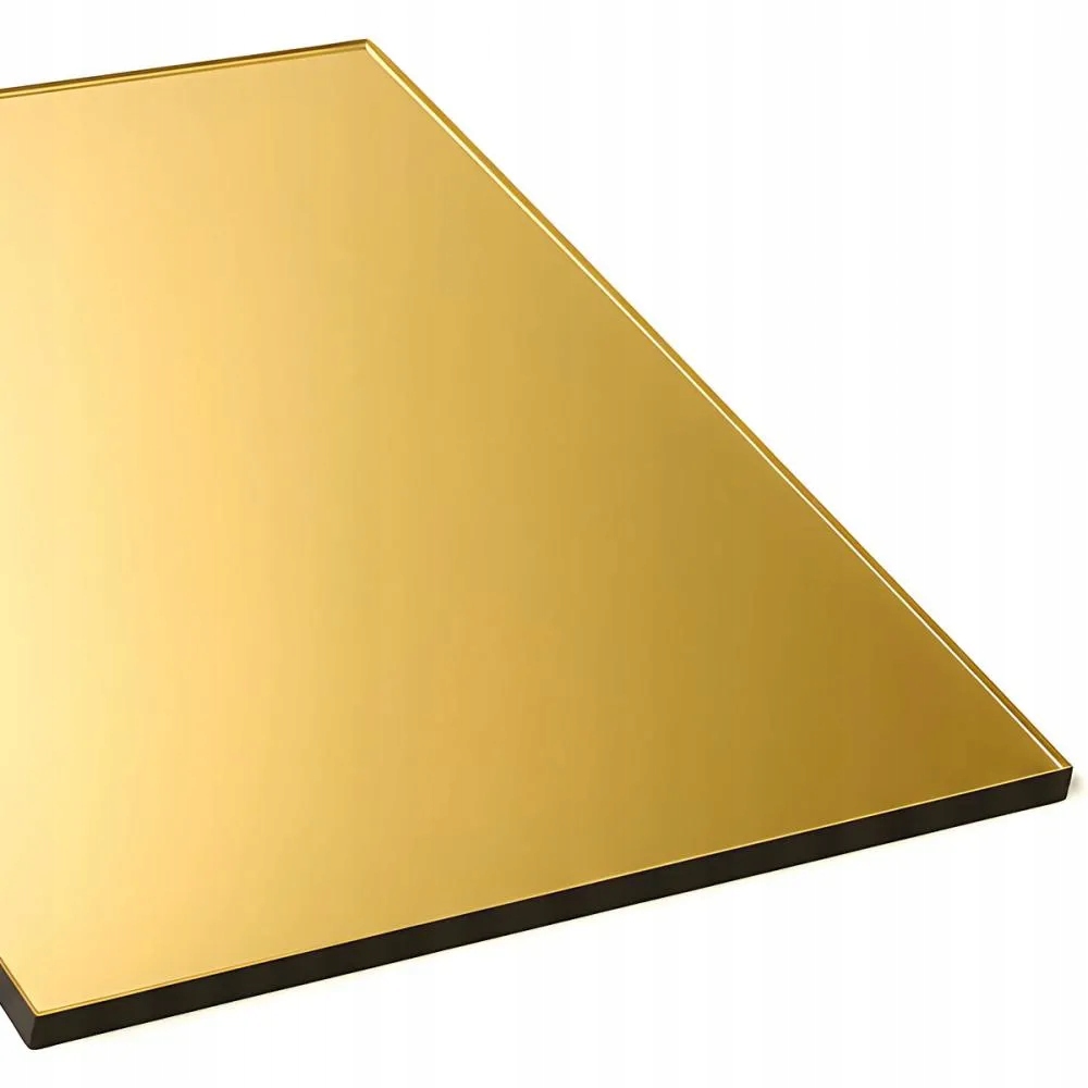 Plexi zrcadlově zlaté 3 mm formát 900×600 mm 90×60 cm akryl plexisklo laser CO2