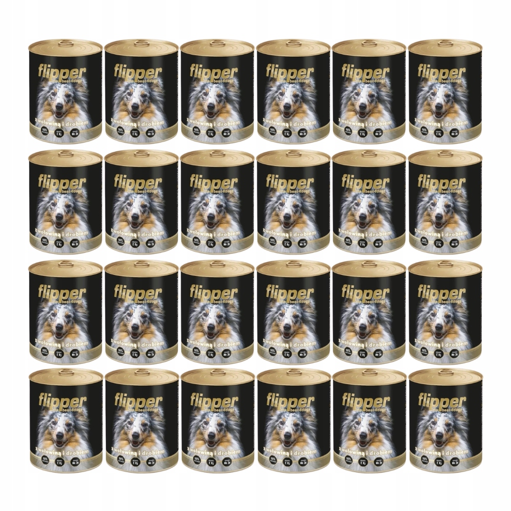 Levně Dolina Noteci Premium Flipper s hovězím a drůbežím masem 24x400 g