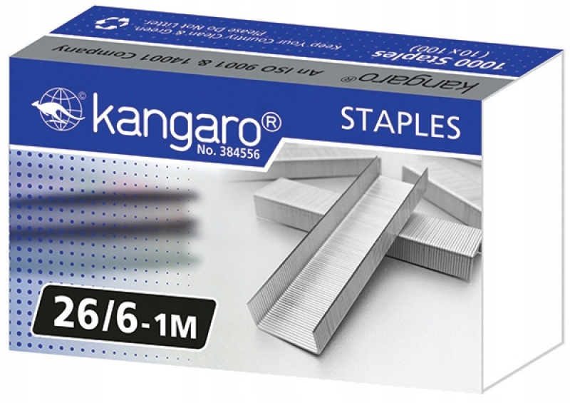 

Zszywki Kangaro No 26/6-1M 1000 szt
