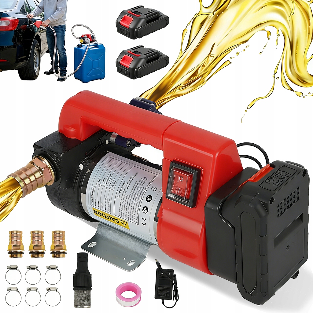 Pompa do paliwa MSW samozasysająca 40 l/min 12 V z wężami