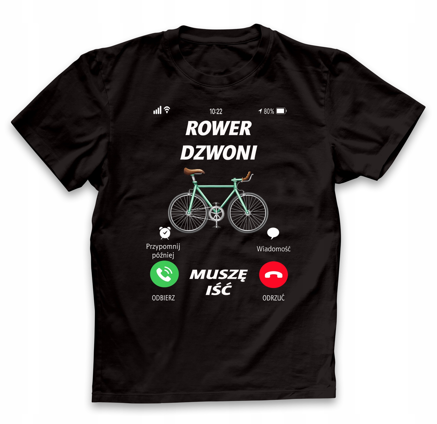 

Koszulka dla rowerzysty Rower dzwoni roz.l