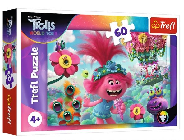 G196 PUZZLE 60 el. W muzycznym świecie Trolli