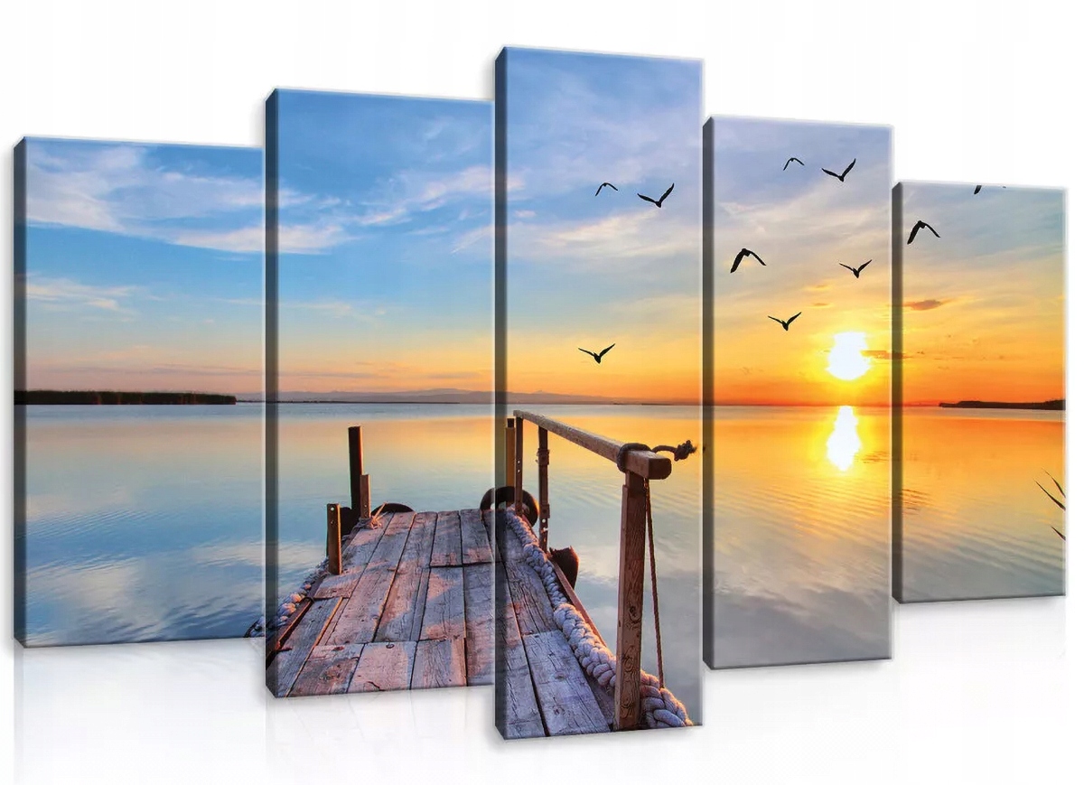 Obraz Na Plátně Canvas 100x60 Most Voda Slunce