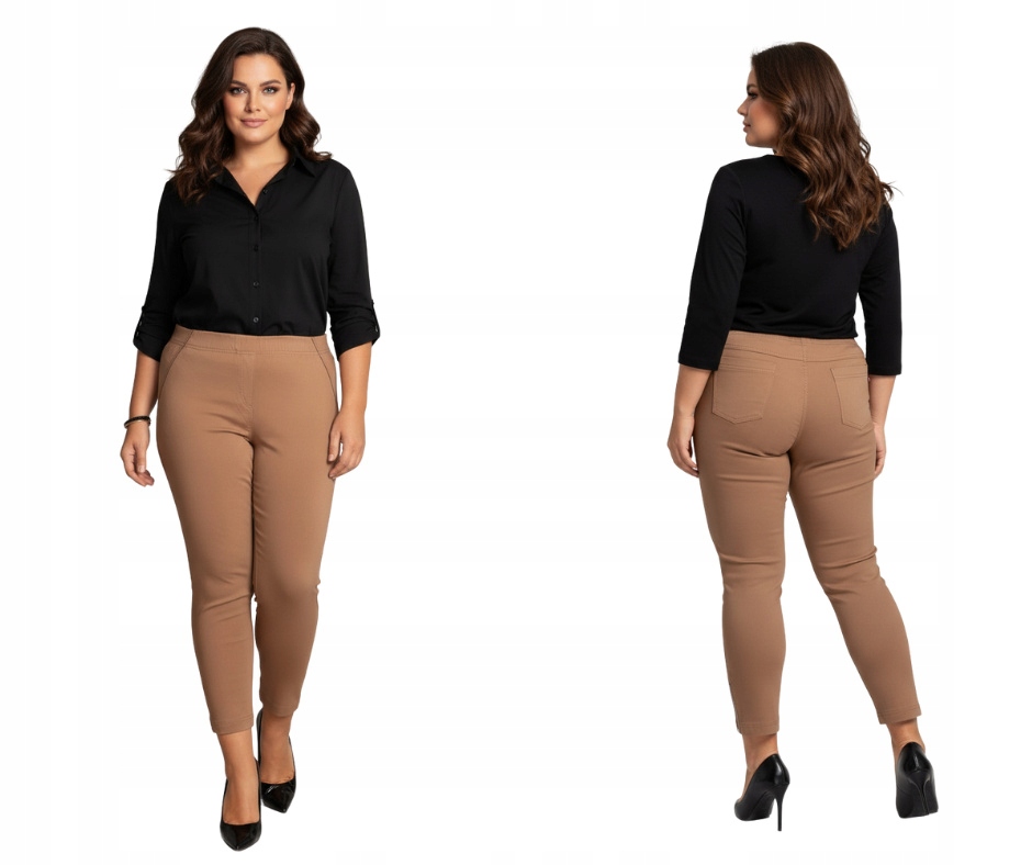 Kalhoty Cevlar s zipy, barva mocca, velikost 54