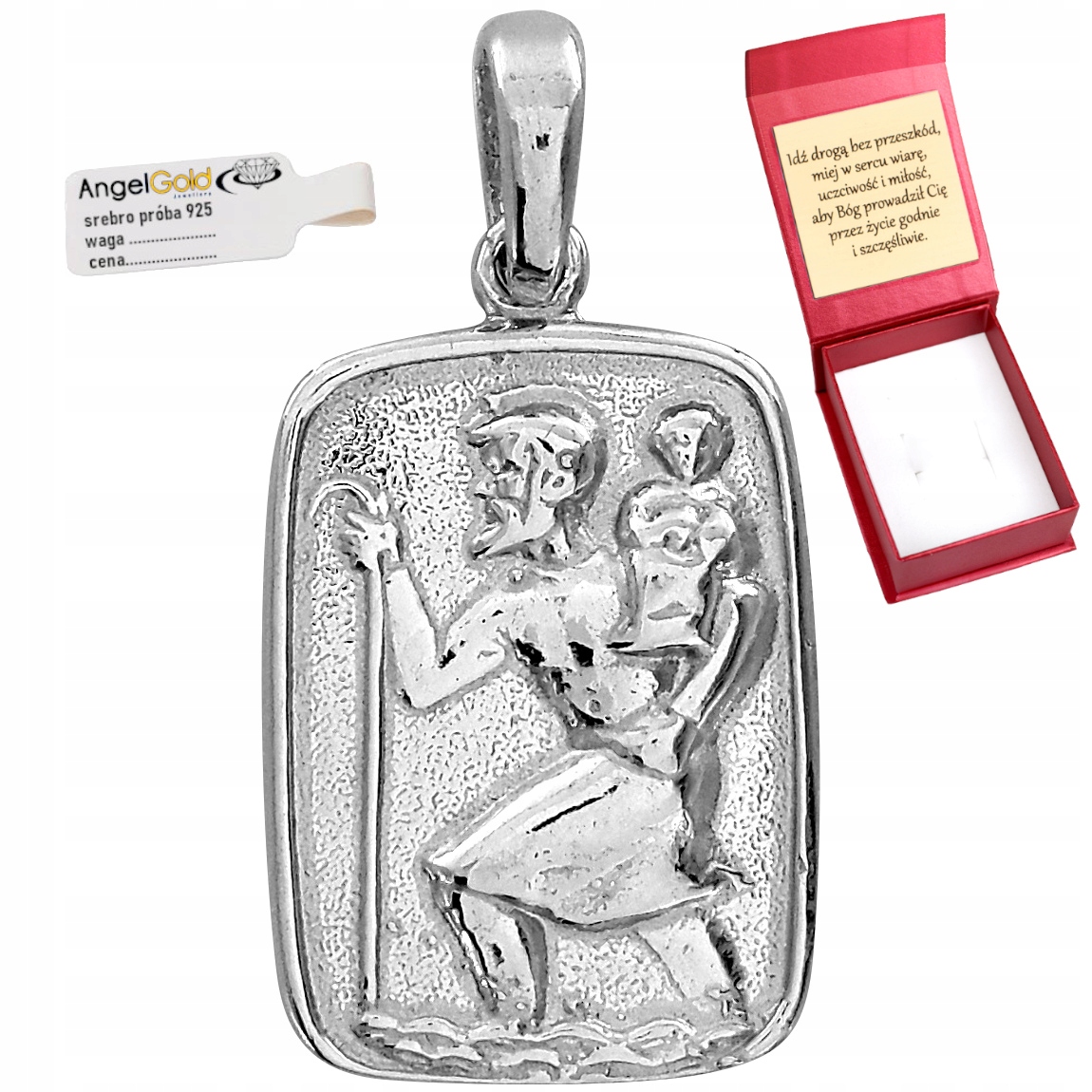 Medailon Se Svatým Kryštofem Stříbro 925 Patron