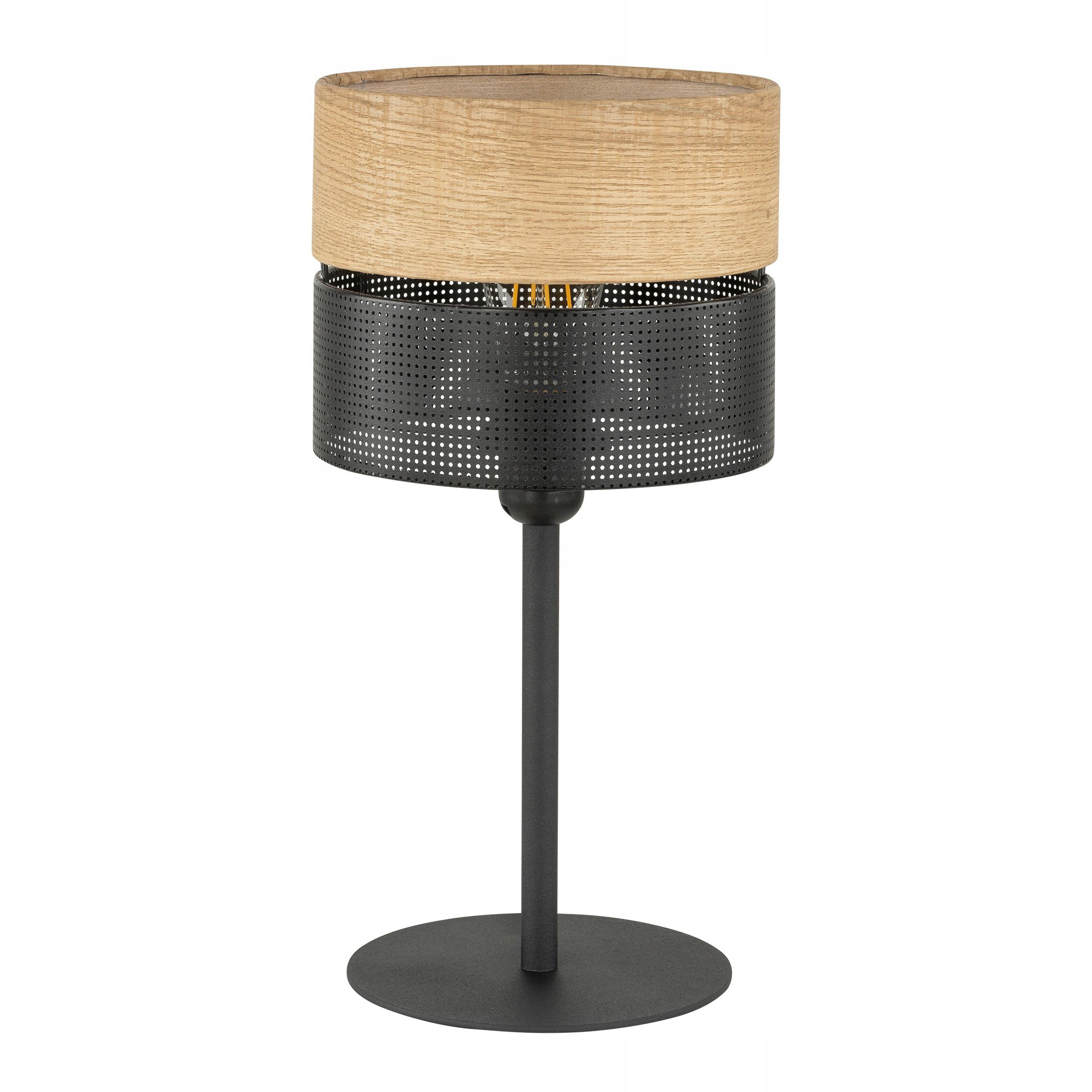 Stolní lampa Nicol Černá Boho Abažur 40cm Moderní design do pracovny
