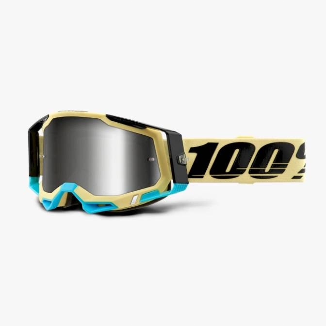 100 Percent Okuliare Model Racecraft 2 Airblast Zrkadlové strieborné sklo Farba B
