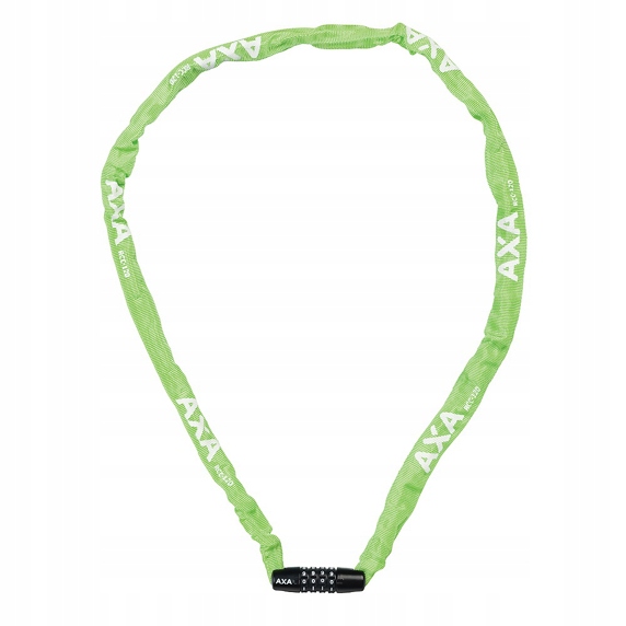 Zapięcie rowerowe Łańcuch Axa Rigid Rcc 120cm/3,5mm zielony na szyfr