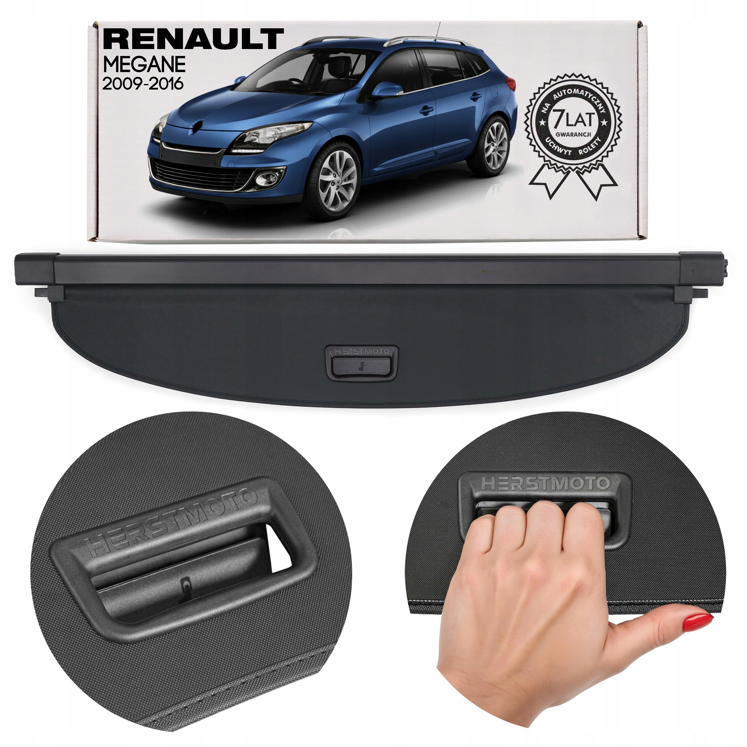 Renault Megane III 2009-2016 Kombi Roleta Do Zavazadlového Prostoru Černá 79922002R