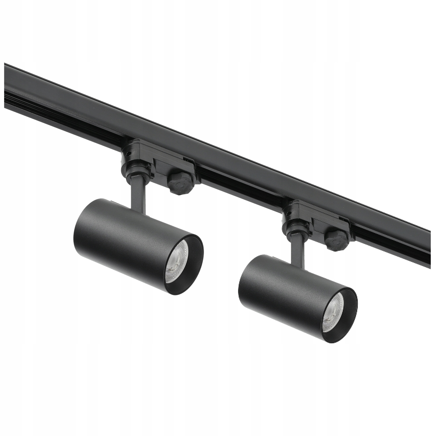Sada kolejnicová 3-fázová kolejnice 1 m, 2 x lampa Černá kompletní sada