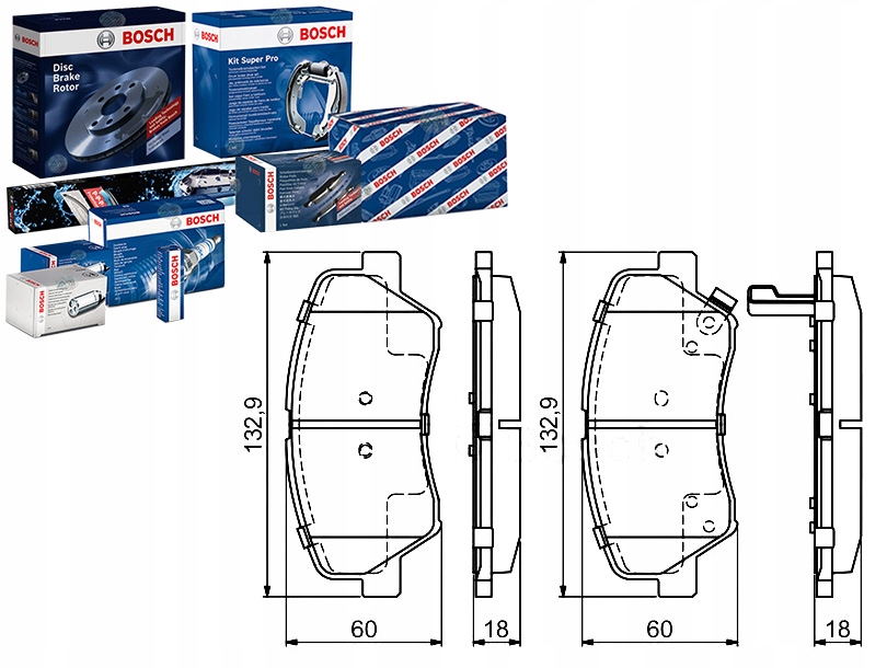 Brzdové Destičky Hyundai Přední I30 1,4-1,6 15- Bos Asistent Kolize #34