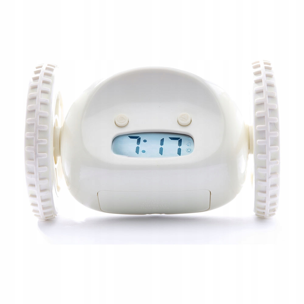 Uciekający Budzik Clocky na Prezent - biały