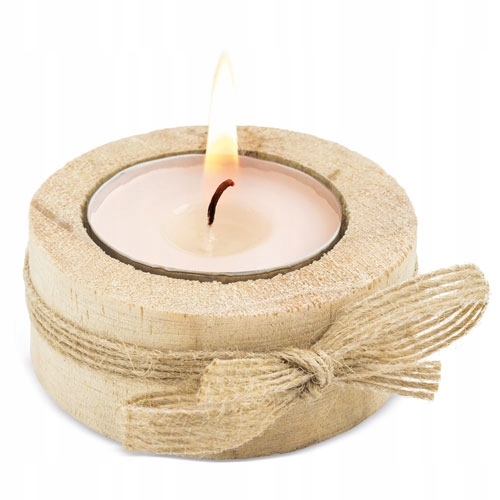 

Świecznik Eko okrągły Drewniany tealight
