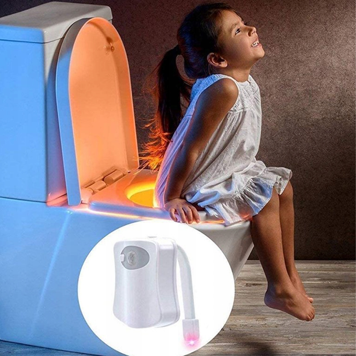 LAMPKA LED PODŚWIETLENIE DO WC Z CZUJNIKIEM RUCHU Długość 1 cm