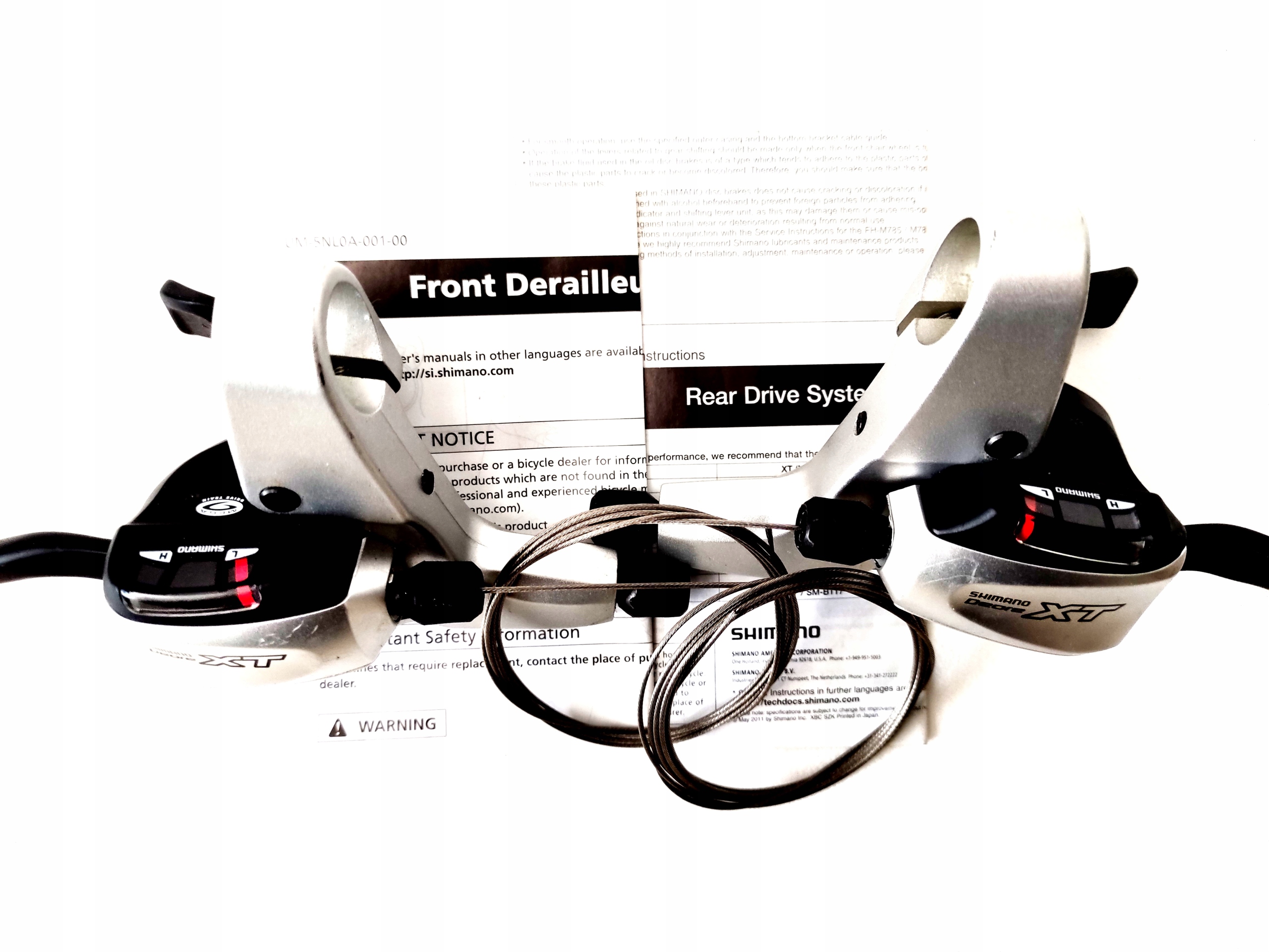 NOWE klamkomanetki Shimano Deore XT ST-M761 3x9s. Dual Control Model XT