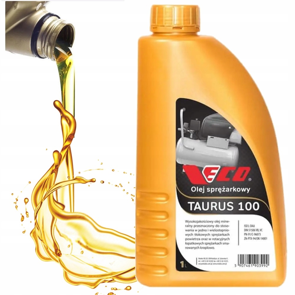 Olej Sprężarkowy do Sprężarek 1L Veco Taurus 100 do Kompresora Tłokowego
