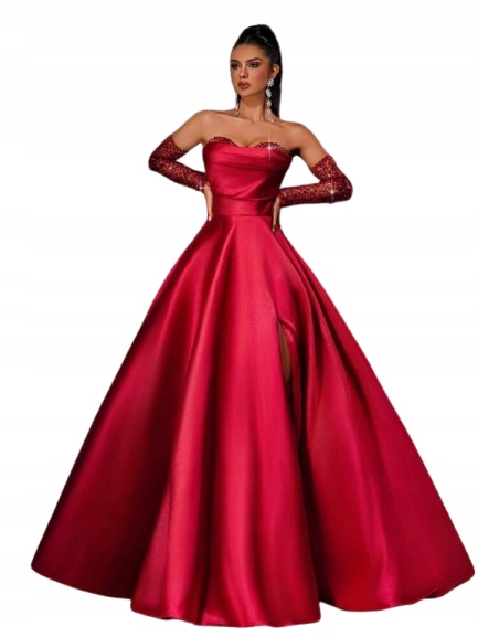 Shein Červená Šaty S Odhalenými Rameny 34 2BH