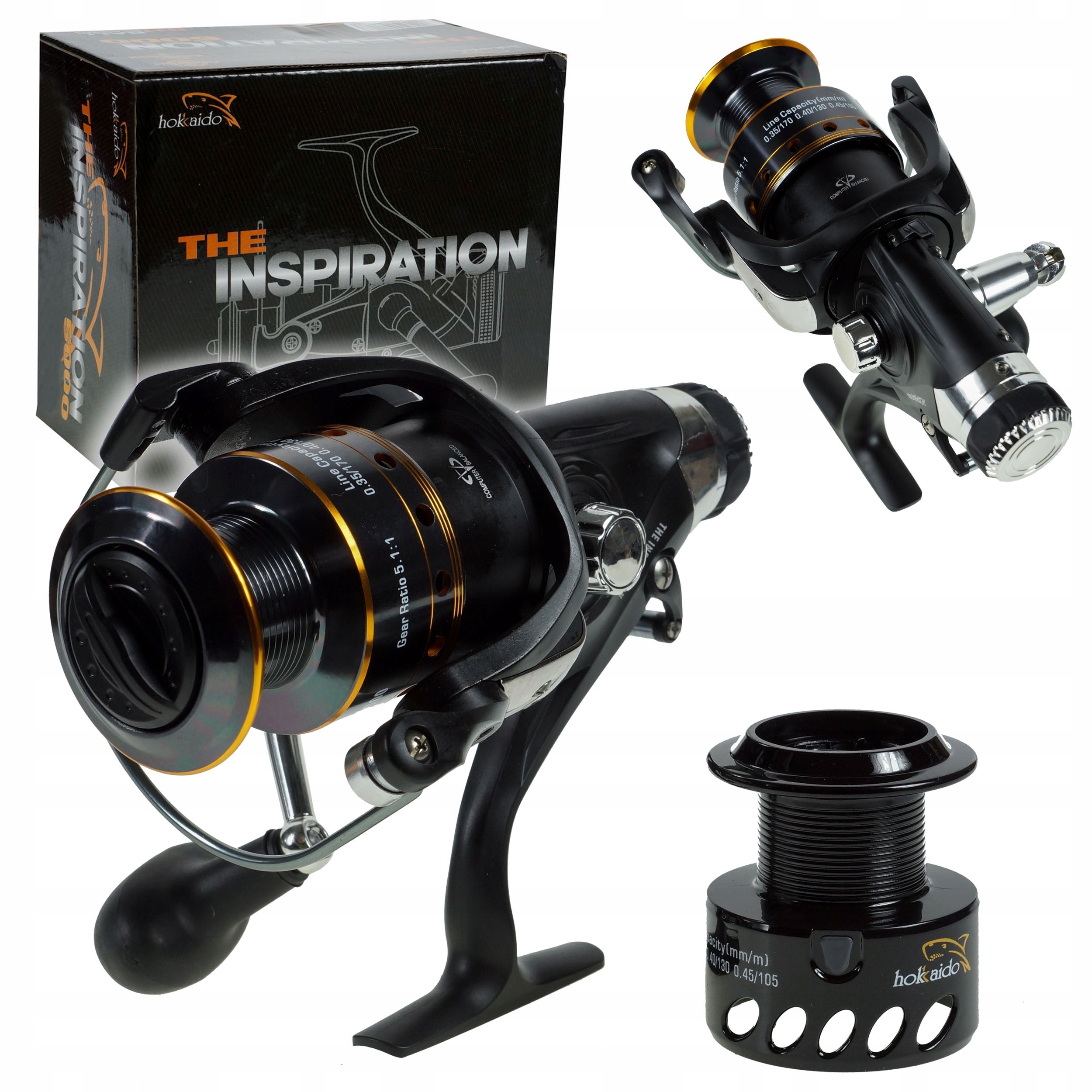 KOŁOWROTEK INSPIRATION 3000 9+1 WOLNY NA KARPIA HOKKAIDO