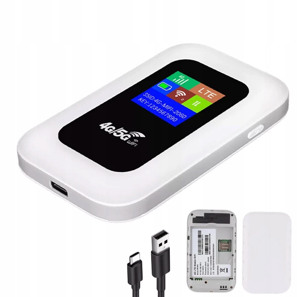 Przenośny Modem Router Mobilny Wifi 4G Lte Na Kartę Sim 2100MAH 150MBPS