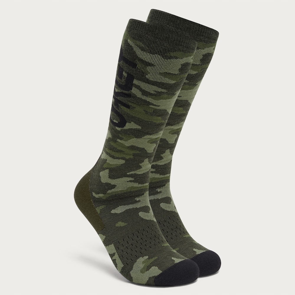 Skarpety narciarskie Oaklev Wanderlust wzór militarny 39-42 z wełną
