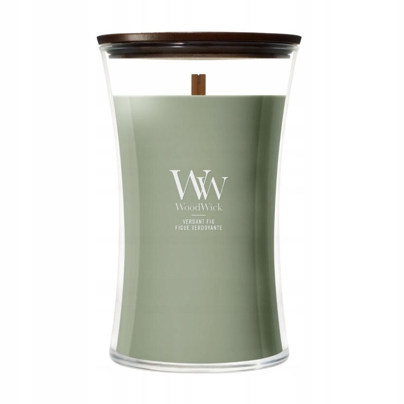WoodWick Vonná svíčka Verdant Fig (Zelený fíkovník) 609,5 g