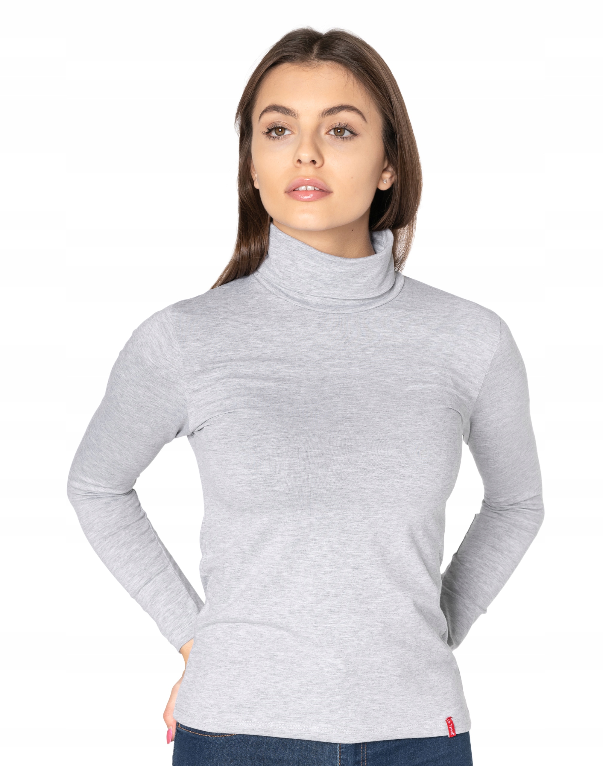 

Golf Damski Cienki Sweter Golfy 8112-06 r M/L