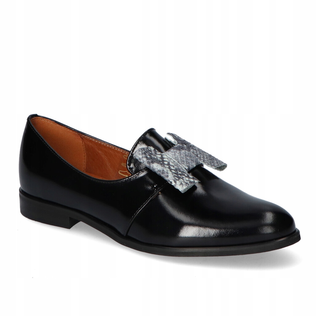 Polobotky Lamanti 622/39/116 Černý lak ozdoba 37