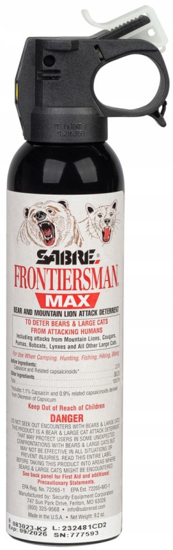 Gaz na niedźwiedzie Sabre Frontiersman Max