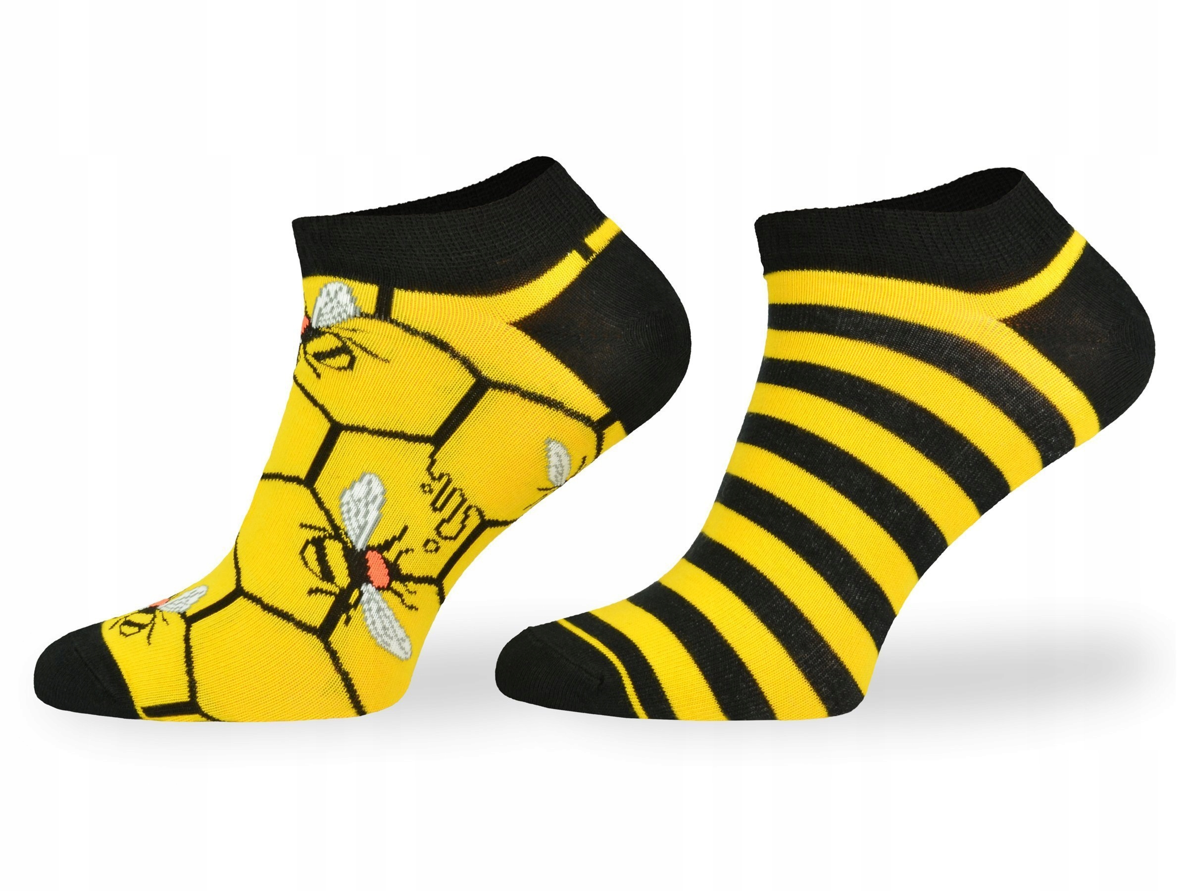 

Modne kolorowe bawełniane skarpetki – Pszczoły