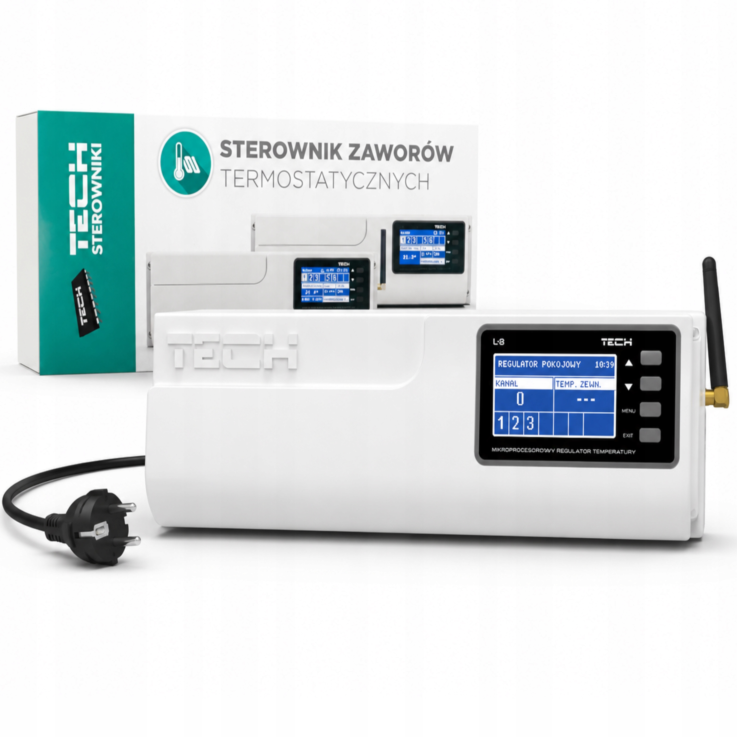 Sterownik listwa siłowników termostatycznych ogrzewania podłogowego L-8e