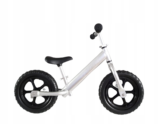 

Lekki Rowerek biegowy Cruzee 12 srebrny
