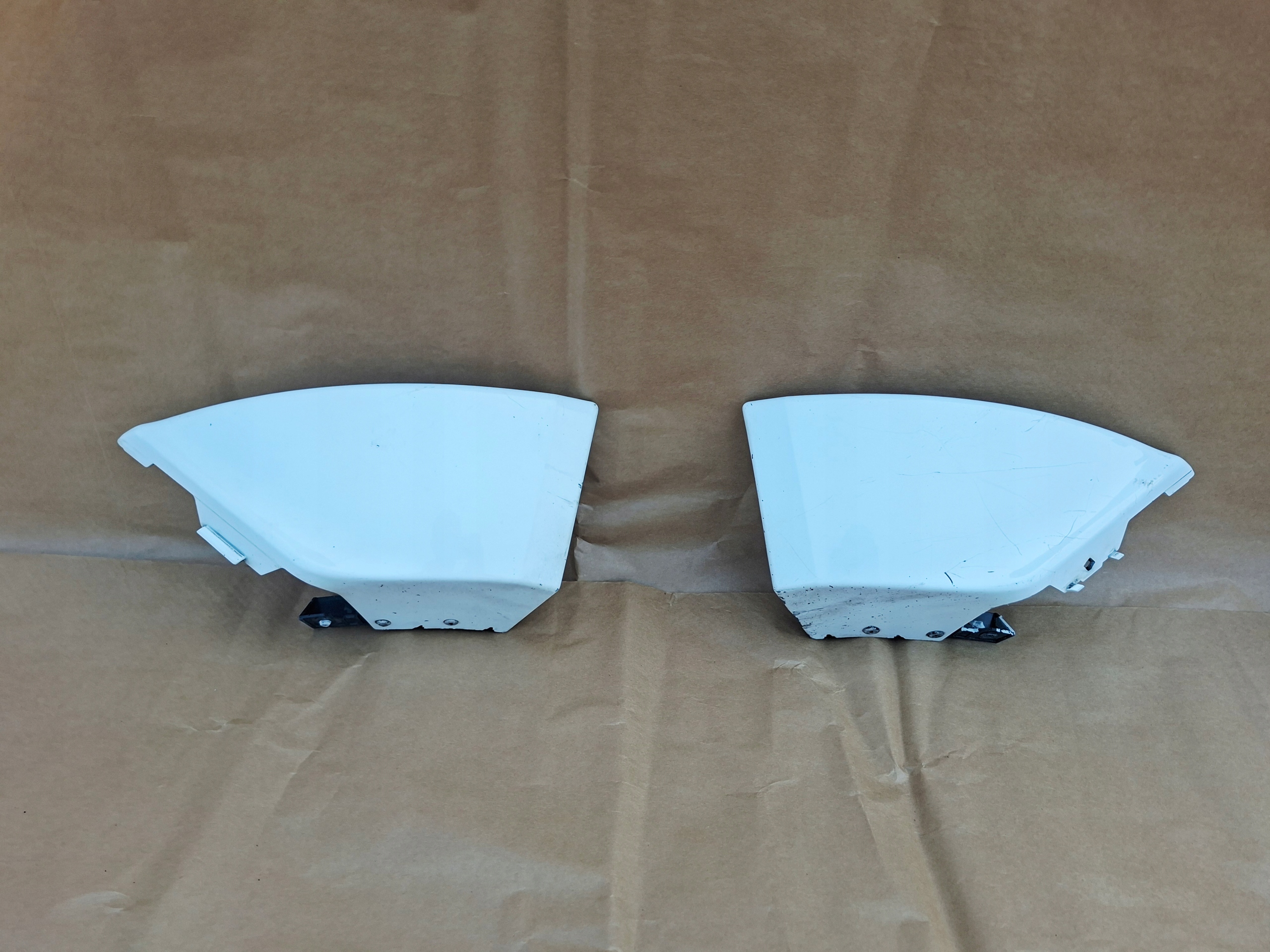 FORD FIESTA MK7 LIFT 2012-2017 diffuser bumper rear part FROZEN WHITE