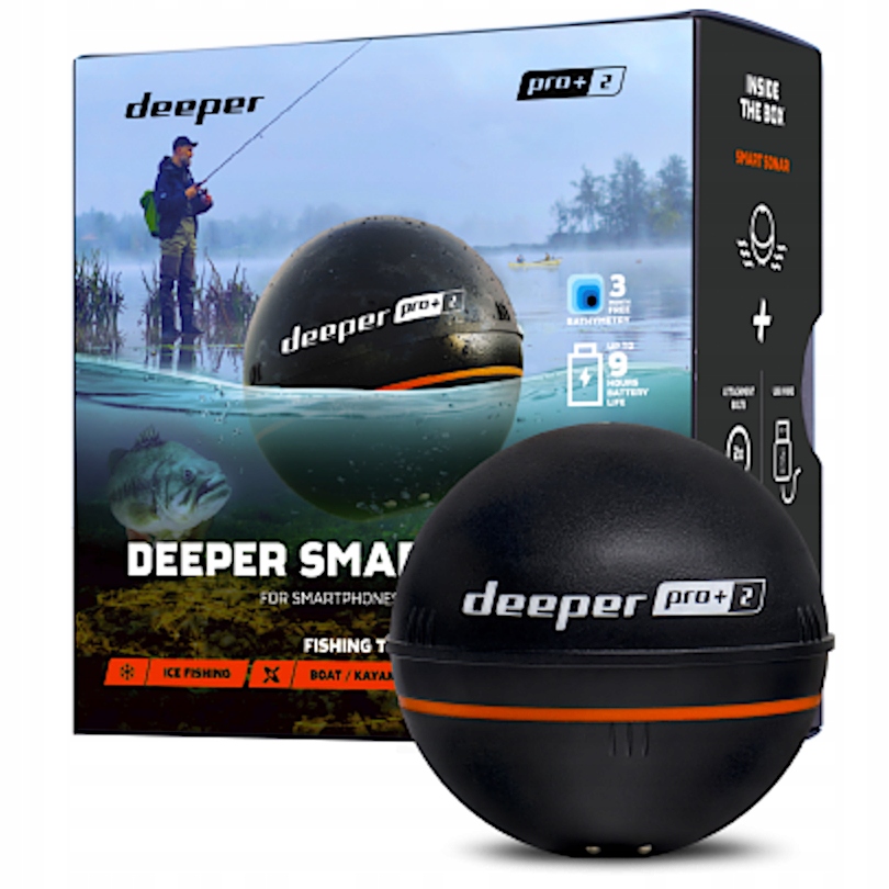 Echosonda Wędkarska Deeper Smart Sonar Pro Plus 2 Gps Bezprzewodowa Sonda