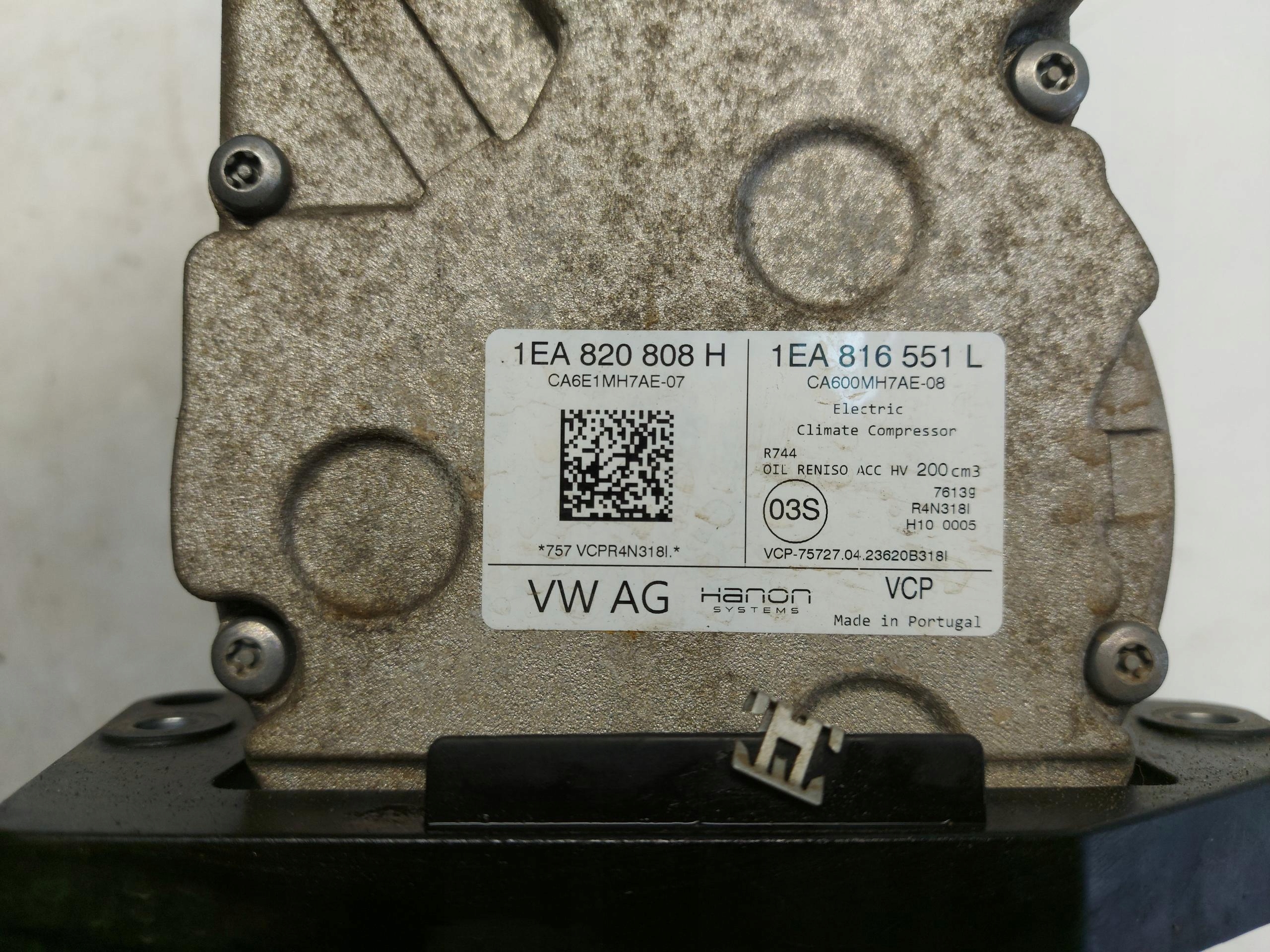 Audi Q4 40 E-TRON compressor; compressor of the air conditioning 1ea820808h