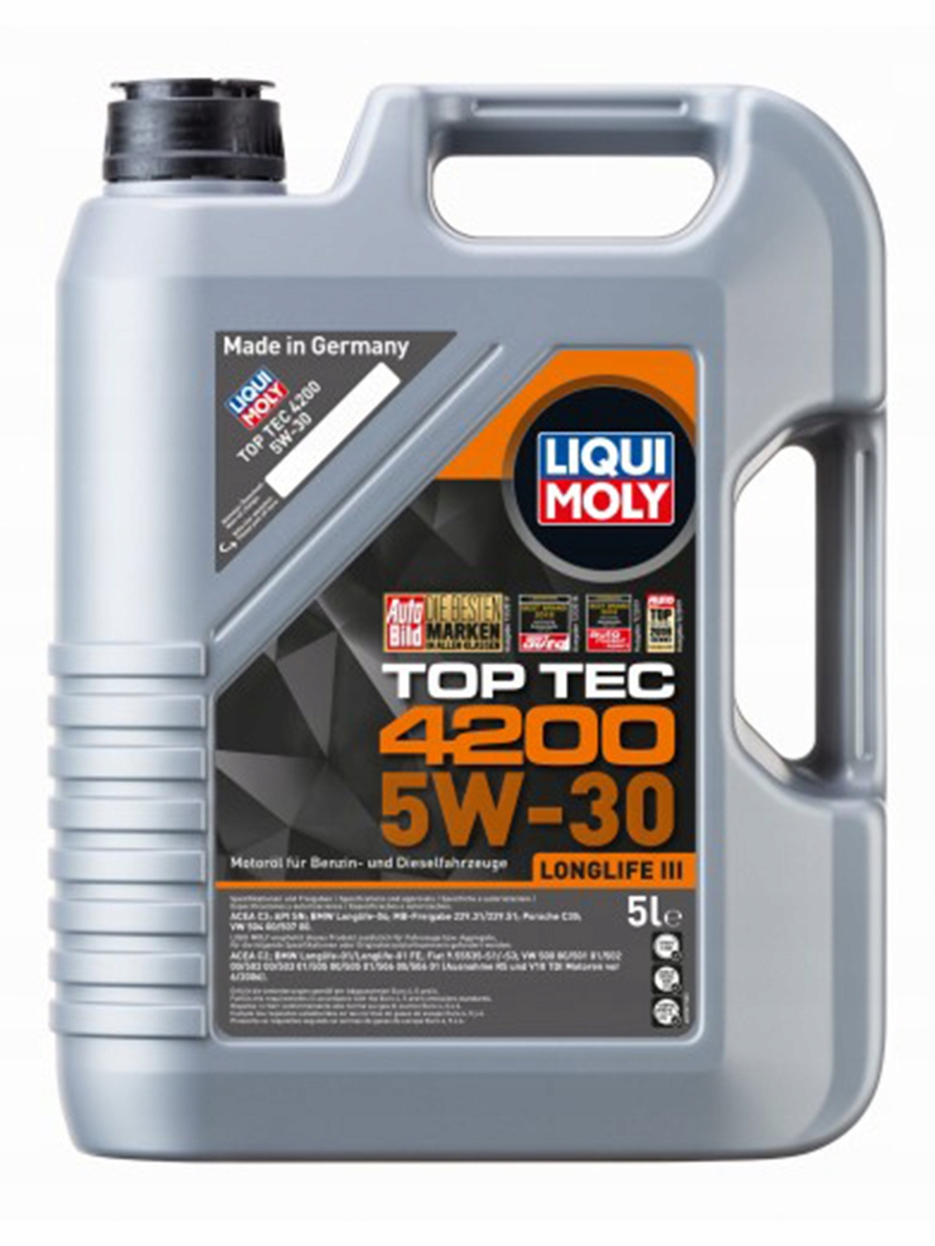 LIQUI MOLY CERA TEC OLEJ 5W30 TOP TEC 4200 GRATIS Packaging Volume 300 ml