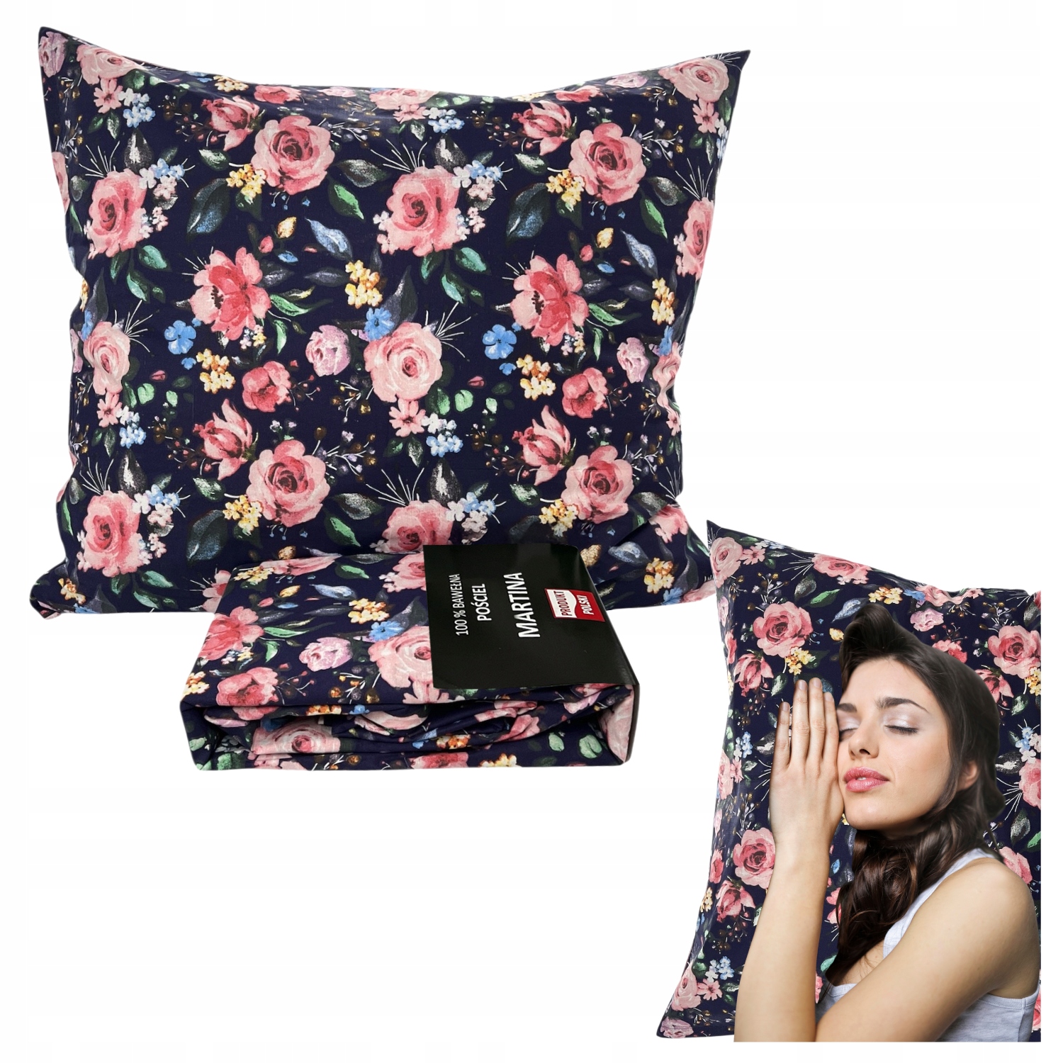 Komplet Pościeli 220x200 z Bawełny Komplet 100% Naturalna Oddychająca Mocna