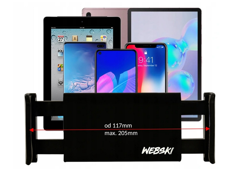 Uchwyt do Samochodu dla Dzieci na Telefon Tablet Waga produktu z opakowaniem jednostkowym 0.3 kg