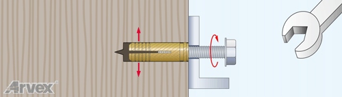 KOTWA TULEJA MOSIEZNA ROZPOROWA WBIJANA M6 Kod producenta TB24KMS3