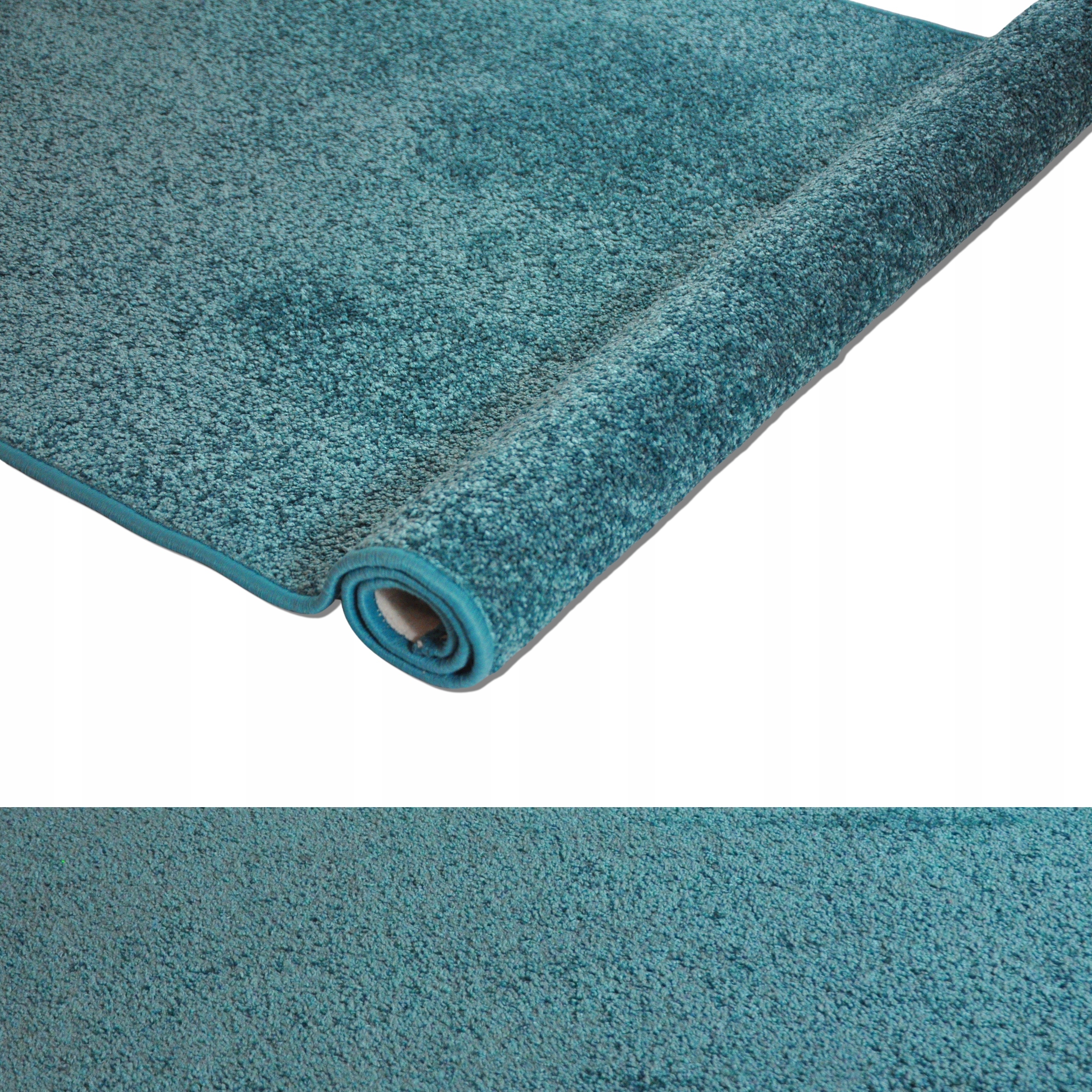 Dywan Shaggy Intens Muse 73 Turkus Obszyty Miękki Do Salonu 80x200cm